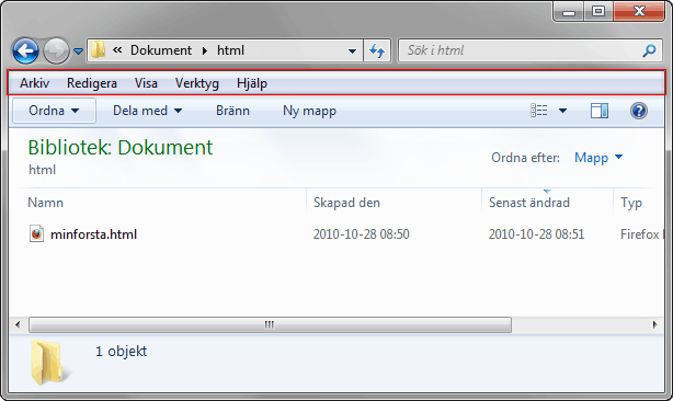 Mappinställningar Mappinställningar